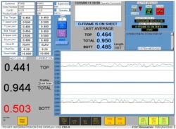 ESC Resources Isotope non-contact Coating Weight Thickness Gauge CWG-8001 System Display