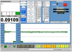 ESC Resources Isotope non-contact Thickness Gauge TGS-9000 System Display